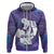 Purple Polynesia Father's Day Hoodie Dad You Are My Hero