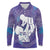 Purple Polynesia Father's Day Long Sleeve Polo Shirt Dad You Are My Hero
