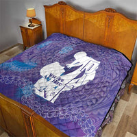 Purple Polynesia Father's Day Quilt Dad You Are My Hero LT14 - Polynesian Pride
