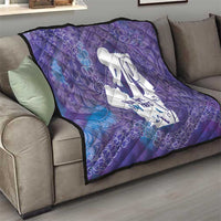 Purple Polynesia Father's Day Quilt Dad You Are My Hero LT14 - Polynesian Pride