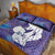 Purple Polynesia Father's Day Quilt Bed Set Dad You Are My Hero