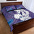 Purple Polynesia Father's Day Quilt Bed Set Dad You Are My Hero