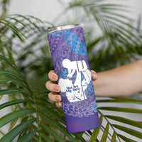 Purple Polynesia Father's Day Skinny Tumbler Dad You Are My Hero LT14 - Polynesian Pride
