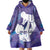 Purple Polynesia Father's Day Wearable Blanket Hoodie Dad You Are My Hero
