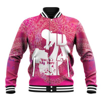 Pink Polynesia Father's Day Baseball Jacket Dad You Are My Hero LT14 Unisex Pink - Polynesian Pride