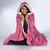 Pink Polynesia Father's Day Hooded Blanket Dad You Are My Hero