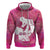 Pink Polynesia Father's Day Hoodie Dad You Are My Hero