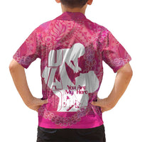Pink Polynesia Father's Day Kid Hawaiian Shirt Dad You Are My Hero LT14 - Polynesian Pride