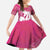 Pink Polynesia Father's Day Kid Short Sleeve Dress Dad You Are My Hero