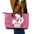 Pink Polynesia Father's Day Leather Tote Bag Dad You Are My Hero
