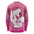 Pink Polynesia Father's Day Long Sleeve Shirt Dad You Are My Hero