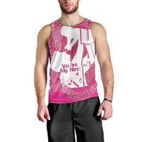 Pink Polynesia Father's Day Men Tank Top Dad You Are My Hero