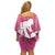 Pink Polynesia Father's Day Off Shoulder Short Dress Dad You Are My Hero