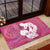 Pink Polynesia Father's Day Rubber Doormat Dad You Are My Hero