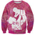 Pink Polynesia Father's Day Sweatshirt Dad You Are My Hero