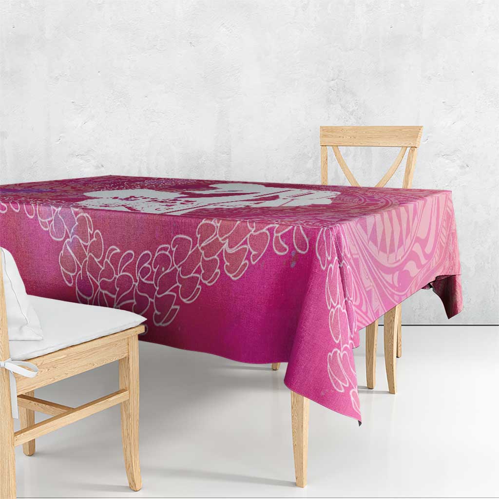 Pink Polynesia Father's Day Tablecloth Dad You Are My Hero LT14 - Polynesian Pride