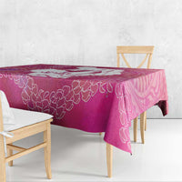 Pink Polynesia Father's Day Tablecloth Dad You Are My Hero LT14 - Polynesian Pride