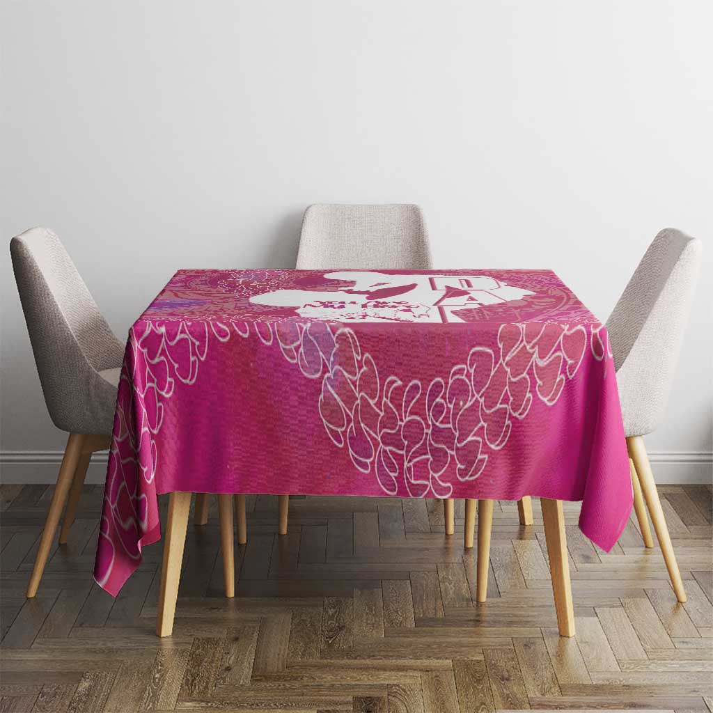 Pink Polynesia Father's Day Tablecloth Dad You Are My Hero LT14 - Polynesian Pride