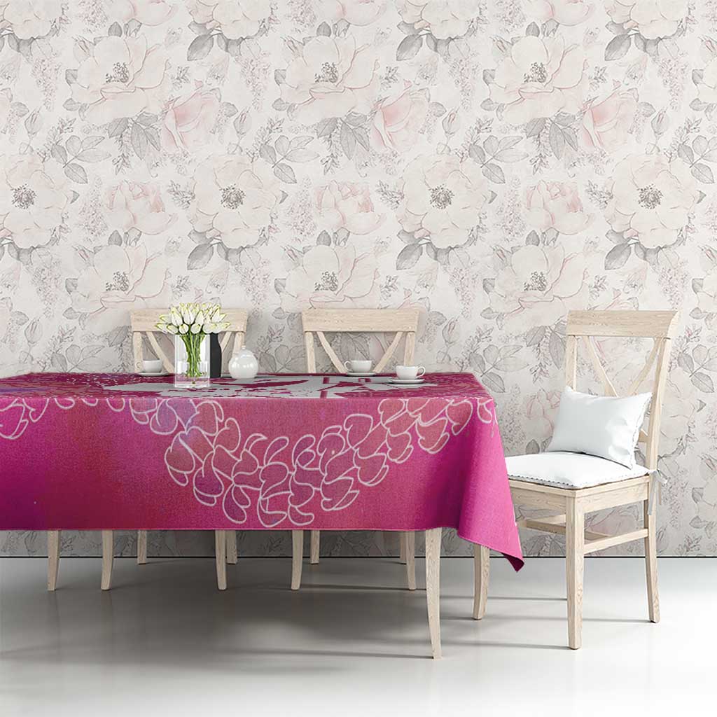 Pink Polynesia Father's Day Tablecloth Dad You Are My Hero LT14 - Polynesian Pride