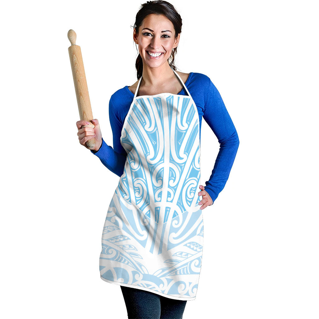 Blue New Zealand Puhoro Maori Tattoo Apron