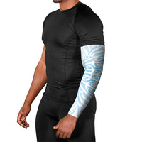 Blue New Zealand Puhoro Maori Tattoo Arm Sleeves