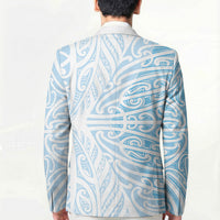 Blue New Zealand Puhoro Maori Tattoo Blazer