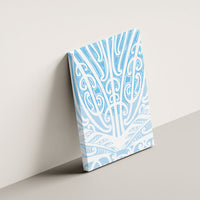 Blue New Zealand Puhoro Maori Tattoo Canvas Wall Art