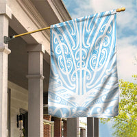 Blue New Zealand Puhoro Maori Tattoo Garden Flag