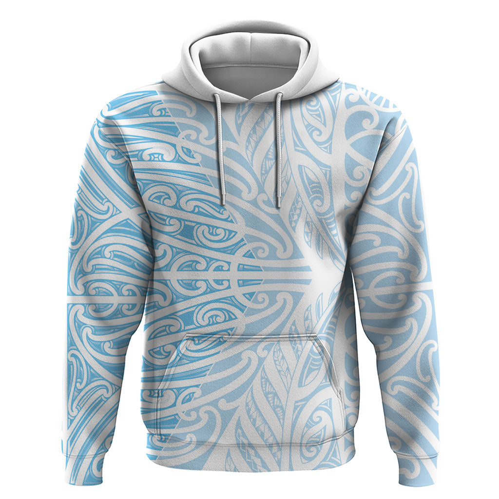 Blue New Zealand Puhoro Maori Tattoo Hoodie