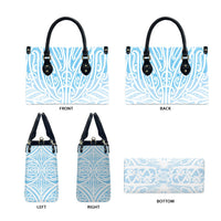 Blue New Zealand Puhoro Maori Tattoo Leather Bag