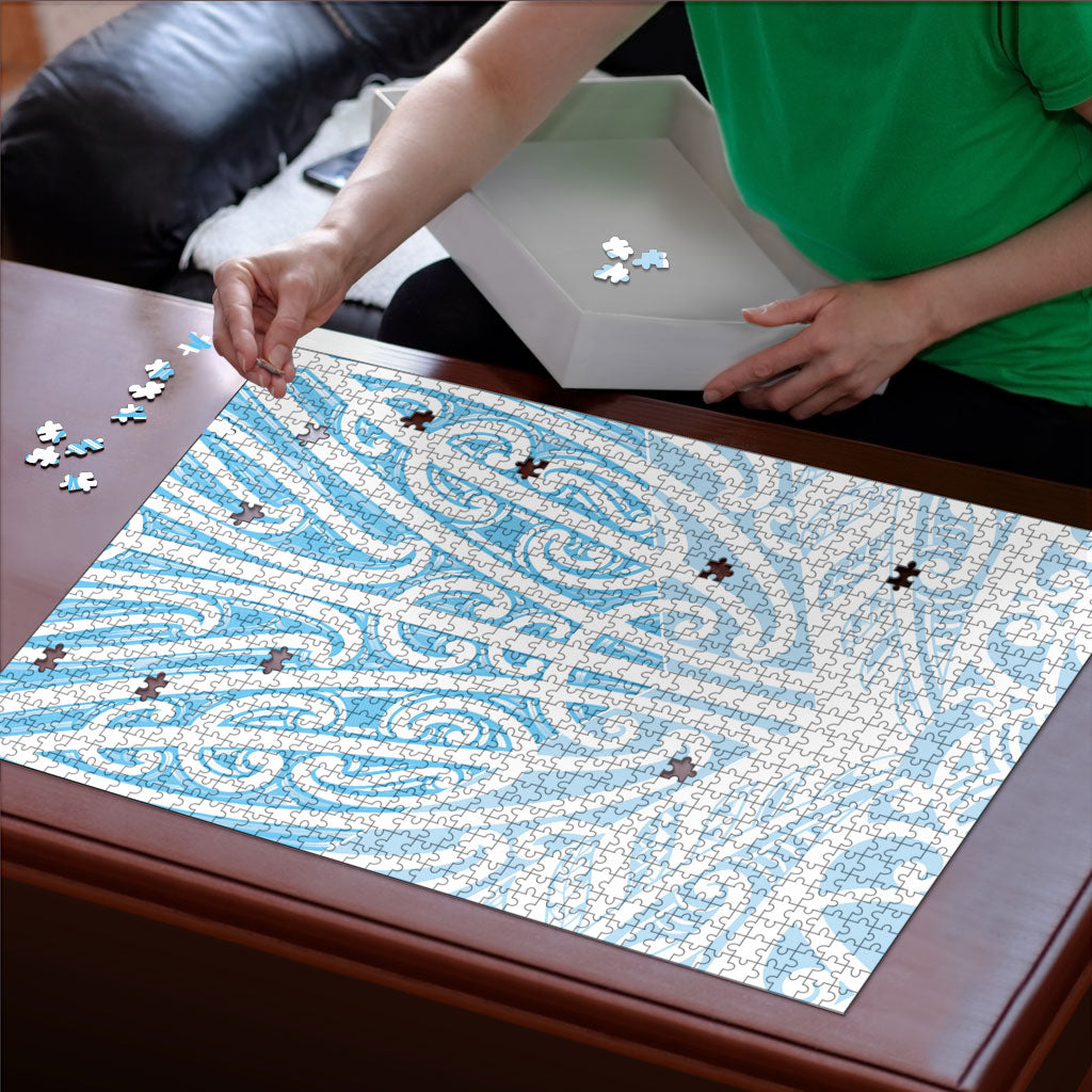 Blue New Zealand Puhoro Maori Tattoo Puzzle