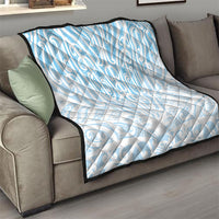 Blue New Zealand Puhoro Maori Tattoo Quilt