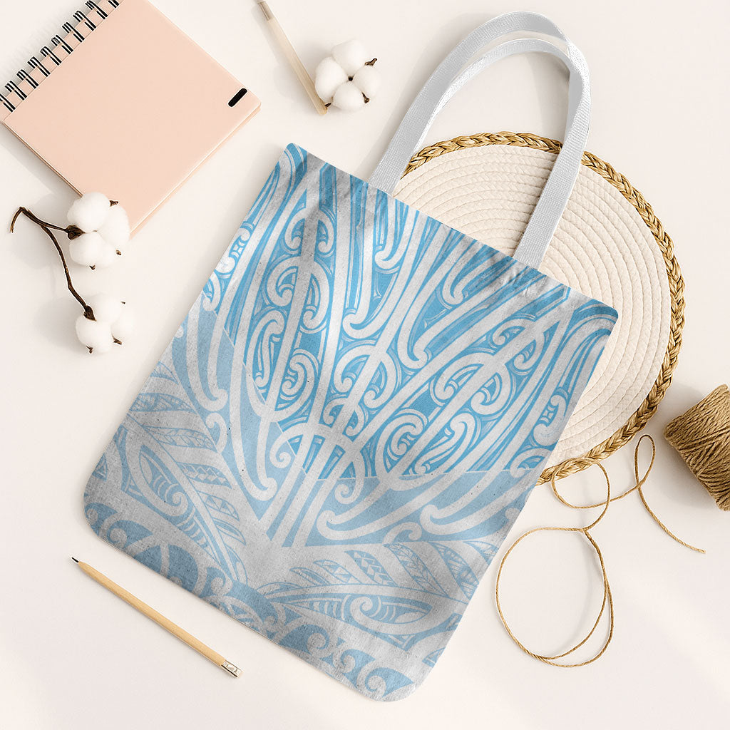 Blue New Zealand Puhoro Maori Tattoo Tote Bag