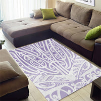 Purple New Zealand Puhoro Maori Tattoo Area Rug