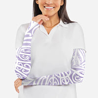 Purple New Zealand Puhoro Maori Tattoo Arm Sleeves