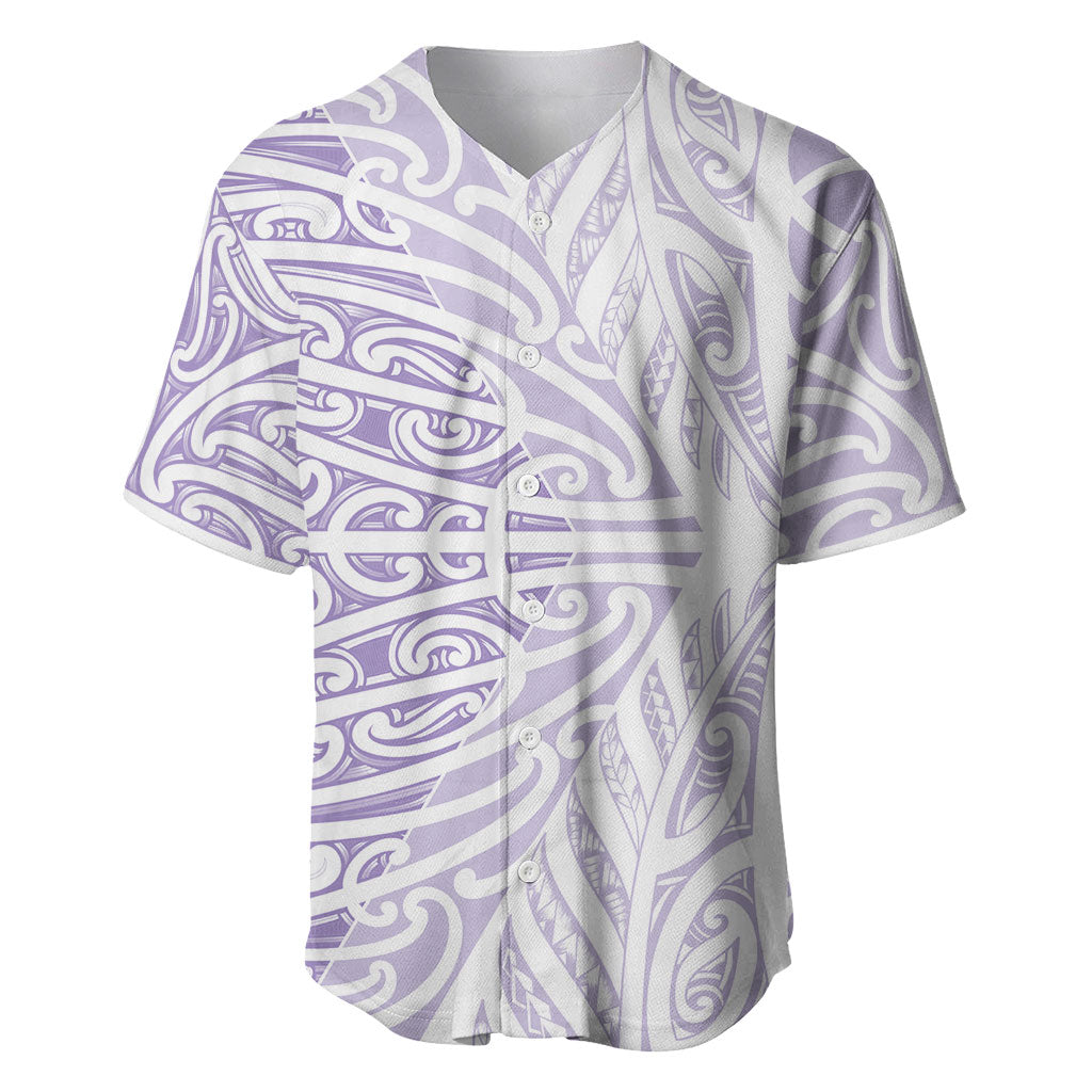 Purple New Zealand Puhoro Maori Tattoo Baseball Jersey