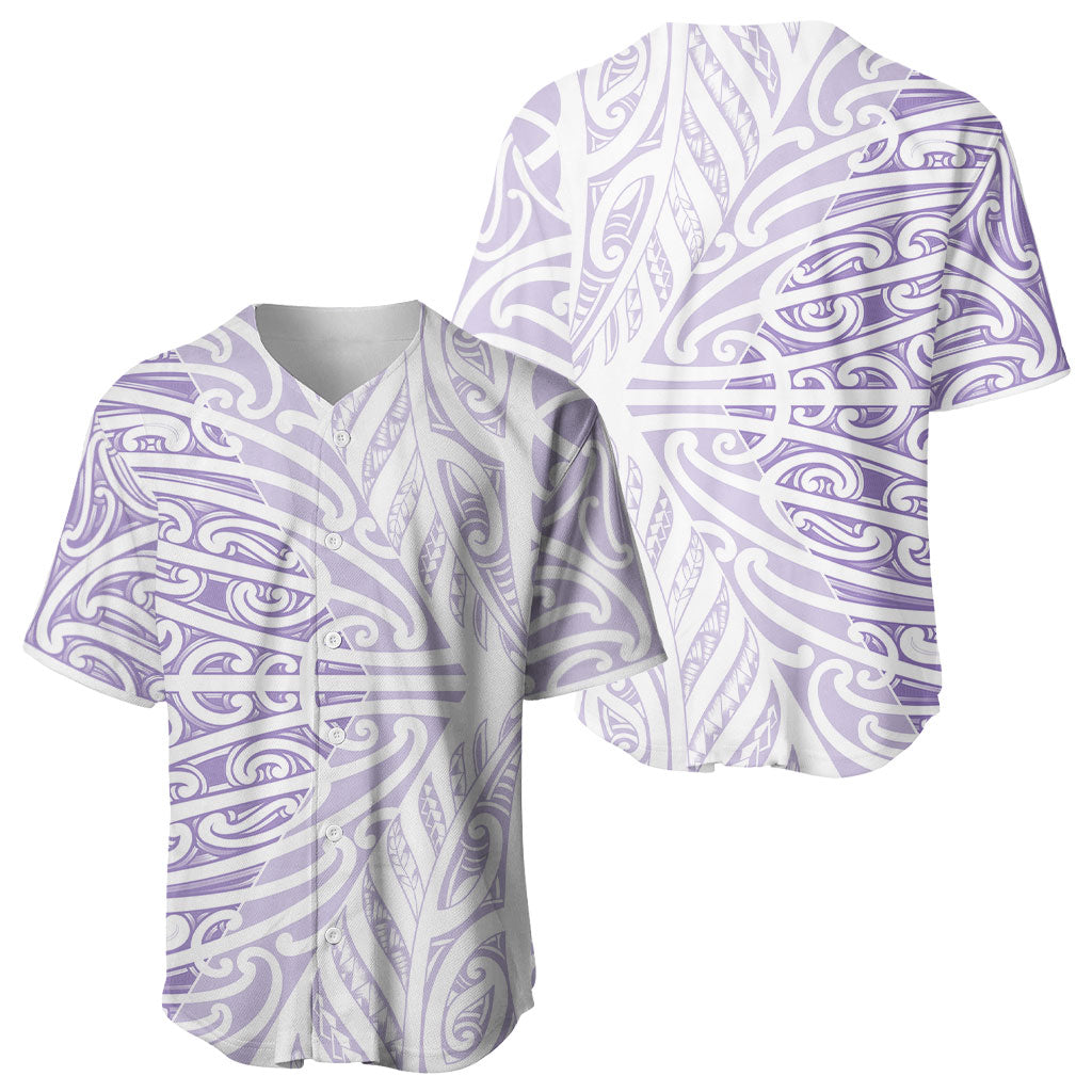 Purple New Zealand Puhoro Maori Tattoo Baseball Jersey