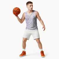 Purple New Zealand Puhoro Maori Tattoo Basketball Jersey
