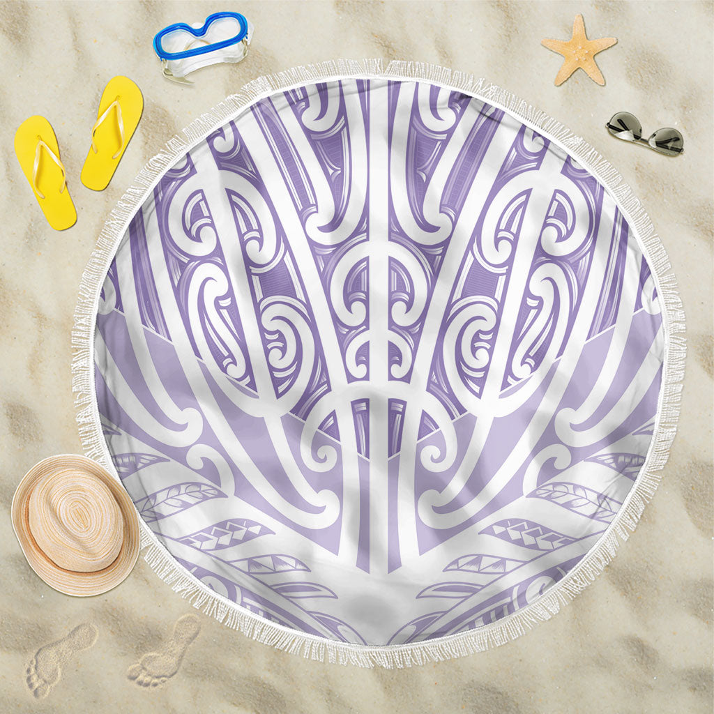Purple New Zealand Puhoro Maori Tattoo Beach Blanket LT14 One Size 150cm Purple - Polynesian Pride