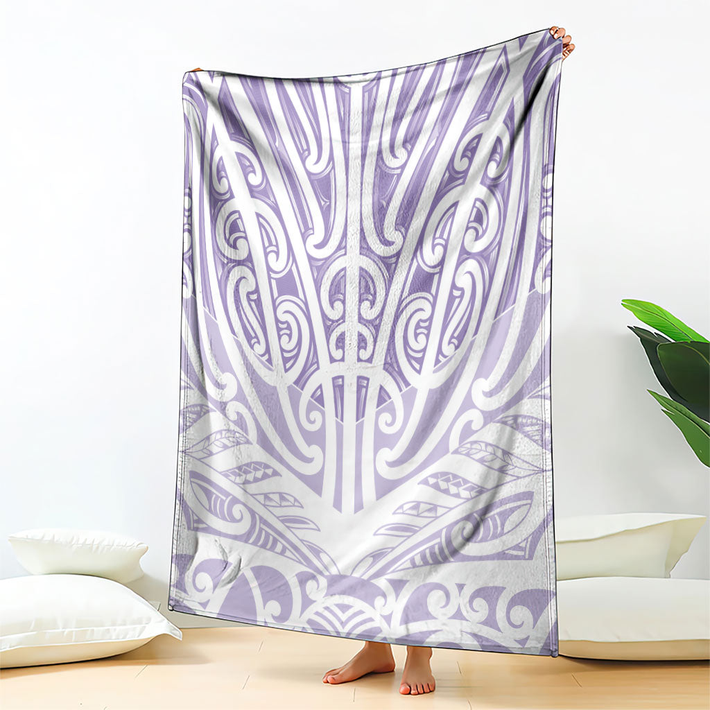 Purple New Zealand Puhoro Maori Tattoo Blanket