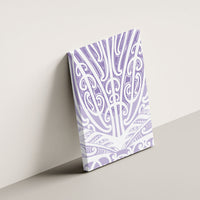 Purple New Zealand Puhoro Maori Tattoo Canvas Wall Art