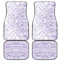 Purple New Zealand Puhoro Maori Tattoo Car Mats