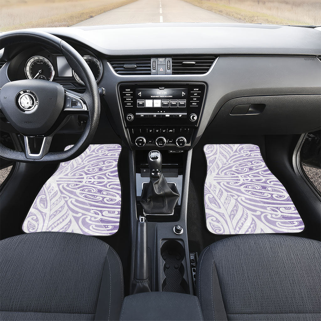 Purple New Zealand Puhoro Maori Tattoo Car Mats