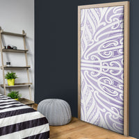 Purple New Zealand Puhoro Maori Tattoo Door Cover
