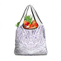Purple New Zealand Puhoro Maori Tattoo Grocery Bag
