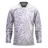 Purple New Zealand Puhoro Maori Tattoo Hockey Jersey