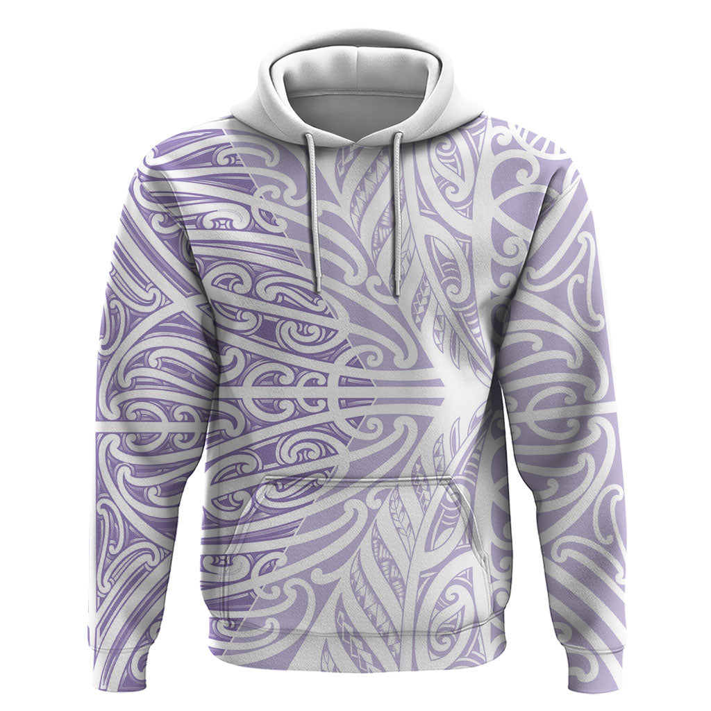 Purple New Zealand Puhoro Maori Tattoo Hoodie