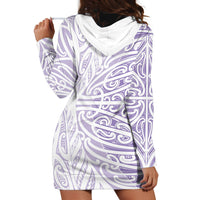 Purple New Zealand Puhoro Maori Tattoo Hoodie Dress