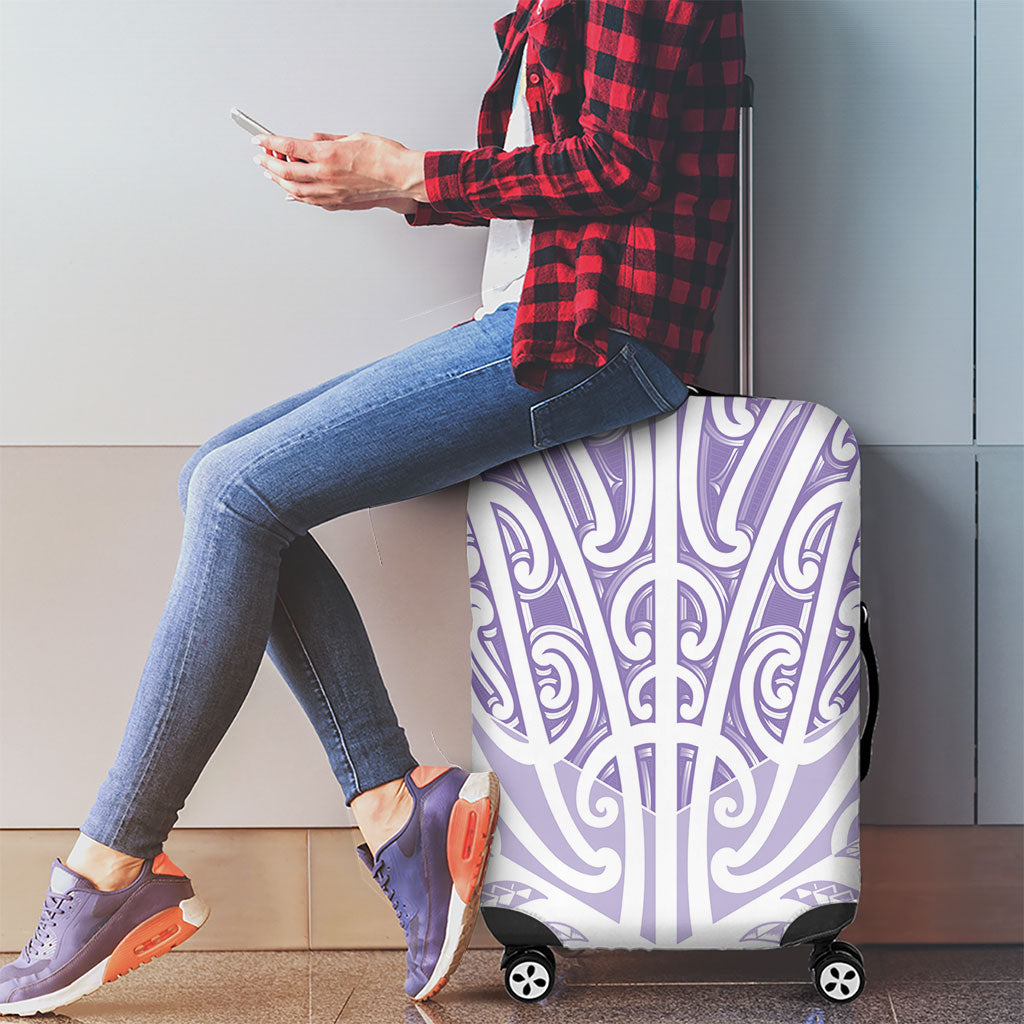 Purple New Zealand Puhoro Maori Tattoo Luggage Cover