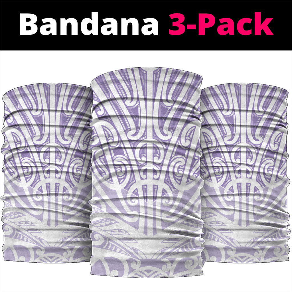Purple New Zealand Puhoro Maori Tattoo Neck Gaiter